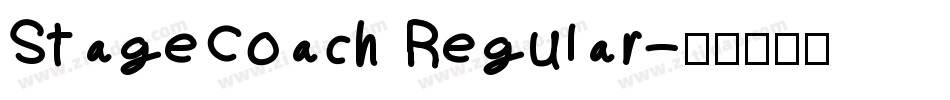 StageCoach Regular字体转换